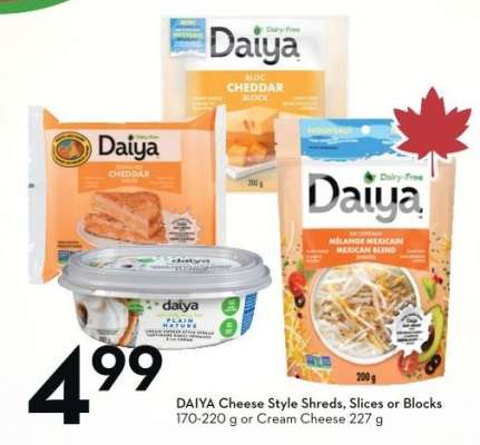 DAIYA Cheese Style Shreds, Slices or Blocks