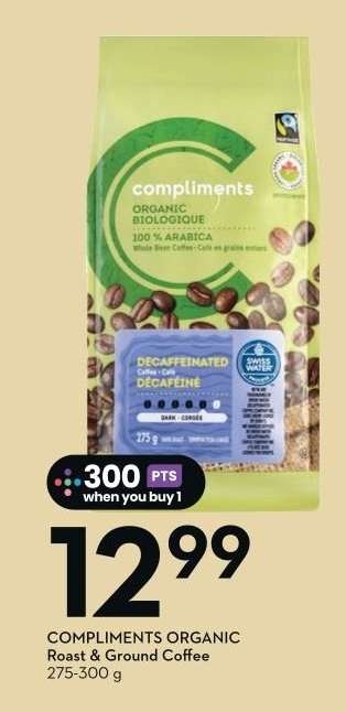 COMPLIMENTS ORGANIC Roast & Ground Coffee