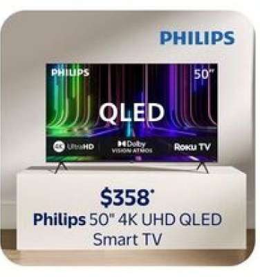 Philips 50" 4K UHD QLED Smart TV