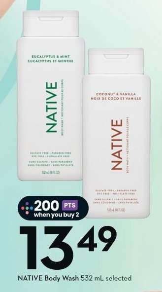 NATIVE BODY WASH