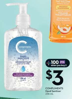 COMPLIMENTS Hand Sanitizer