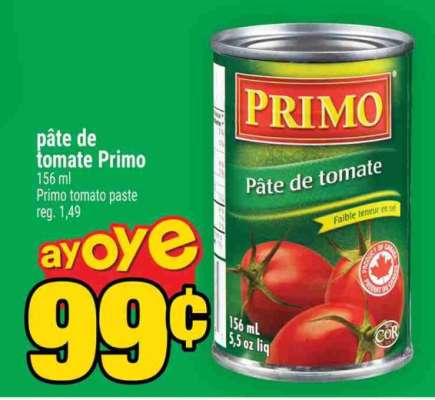 PÂTE DE TOMATE PRIMO