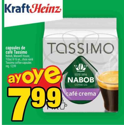 CAPSULES DE CAFÉ TASSIMO