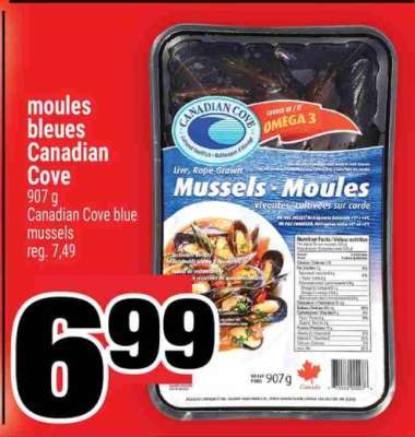 MOULES BLEUES CANADIAN COVE