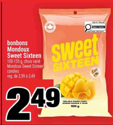 bonbons Mondoux Sweet Sixteen