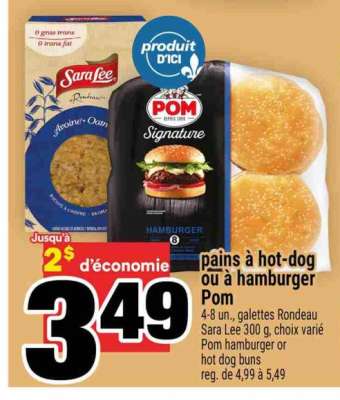 Pains à Hot-Dog ou à Hamburger POM