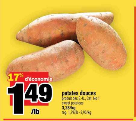 patates douces