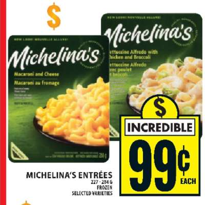 MICHELINA’S ENTRÉES