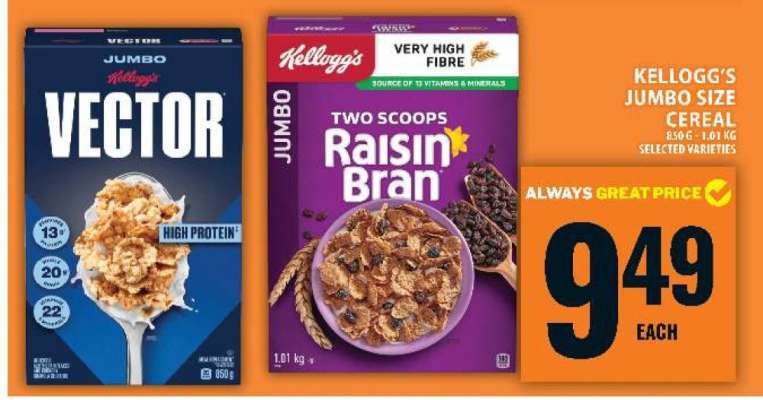 Kellogg's Jumbo Size Cereal
