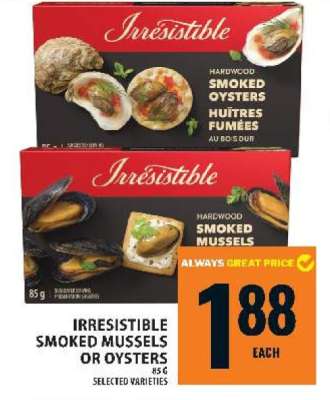 Irresistible Smoked Mussels or Oysters