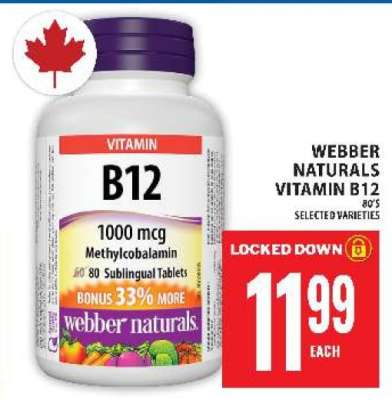 WEBBER NATURALS VITAMIN B12