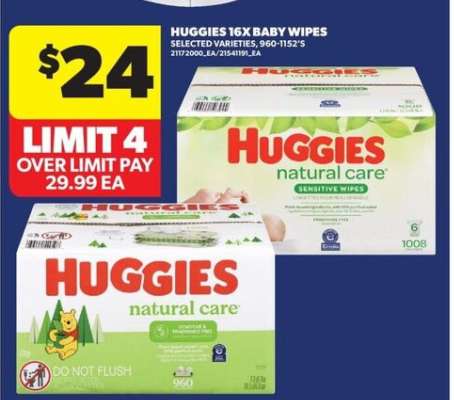 Huggies 16x Baby Wipes