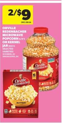 Orville Redenbacher Microwave Popcorn or Kernel