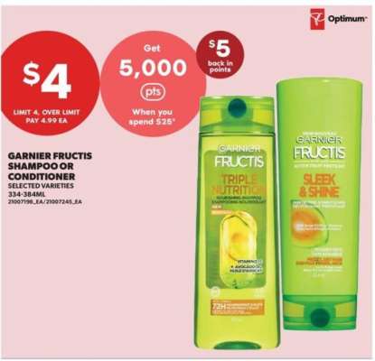 Garnier Fructis Shampoo or Conditioner