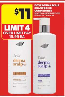 DOVE Derma Scalp Shampoo or Conditioner