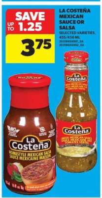 La Costeña Mexican Sauce or Salsa