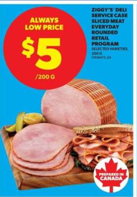 Ziggy's Deli Service Case, Sliced Meat
