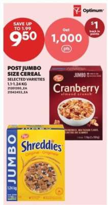 Post Jumbo Size Cereal