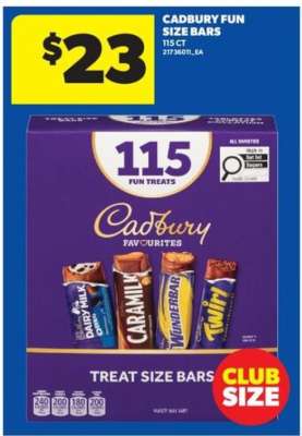 Cadbury Fun Size Bars