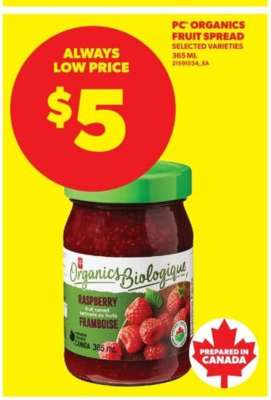 PC Organics Fruit Spread