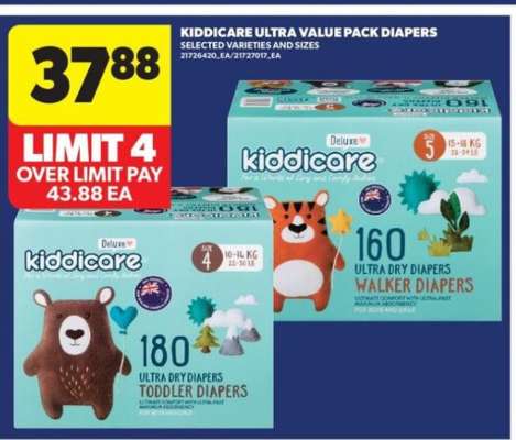 Kiddicare Ultra Value Pack Diapers