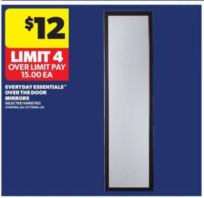 EVERYDAY ESSENTIALS™ Over the Door Mirrors
