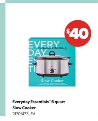 Everyday Essentials™ 6 quart Slow Cooker