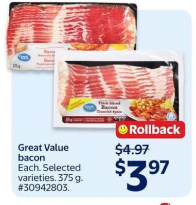 Great Value Bacon