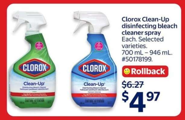 Clorox Clean-Up disinfecting bleach cleaner spray