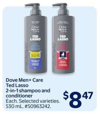 Dove Men+ Care Ted Lasso 2-in-1 shampoo and conditioner