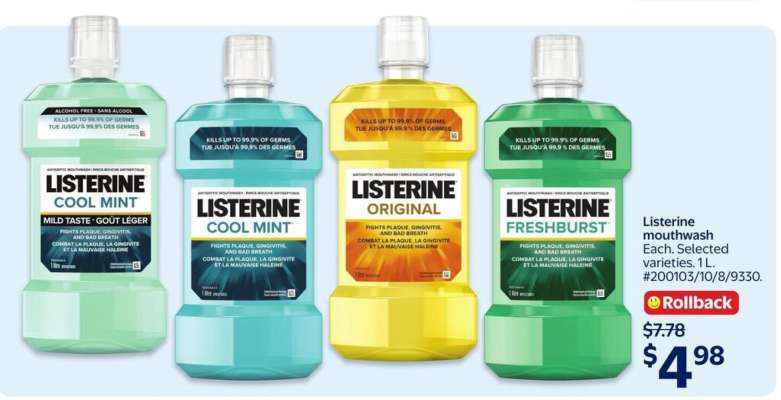 LISTERINE MOUTHWASH