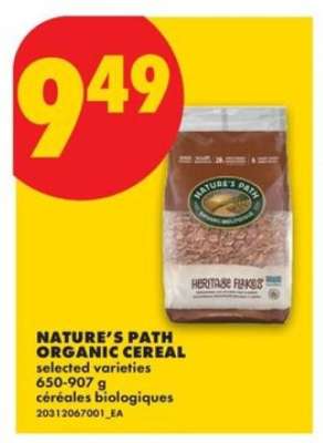 NATURE’S PATH ORGANIC CEREAL
