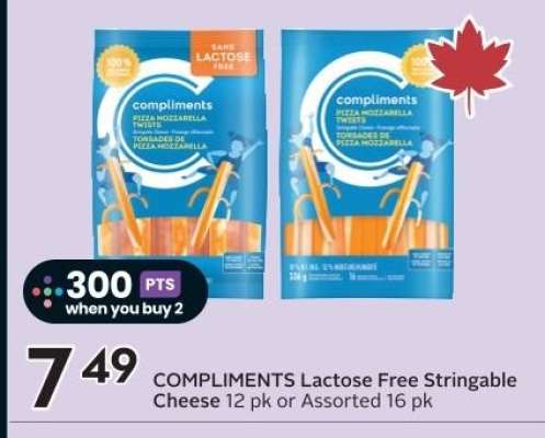 COMPLIMENTS Lactose Free Stringable Cheese
