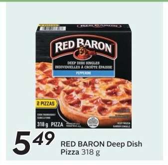 RED BARON Deep Dish Pizza 318 g