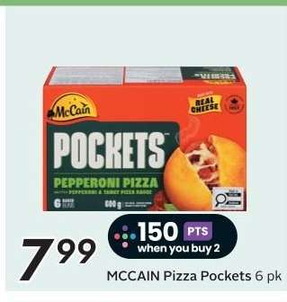 MCCAIN Pizza Pockets 6 pk