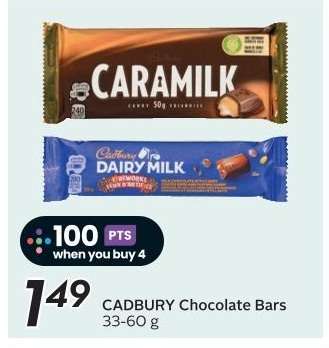 CADBURY CHOCOLATE BARS