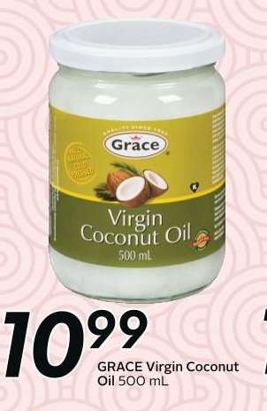 GRACE VIRGIN COCONUT OIL, 500 mL