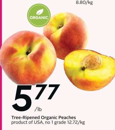 Tree-Ripened Organic Peaches