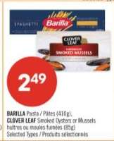 CLOVER LEAF SMOKED OYSTERS or MUSSELS