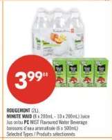 ROUGEMONT (2L), MINUTE MAID (8 x 200mL - 10 x 200mL) Juice