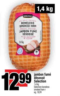 JAMBON FUMÉ DÉSOSSÉ SELECTION