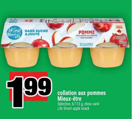 COLLATION AUX POMMES MIEUX-ÊTRE