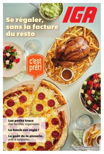 IGA Flyer - August 27, 2026 - September 23, 2026.
