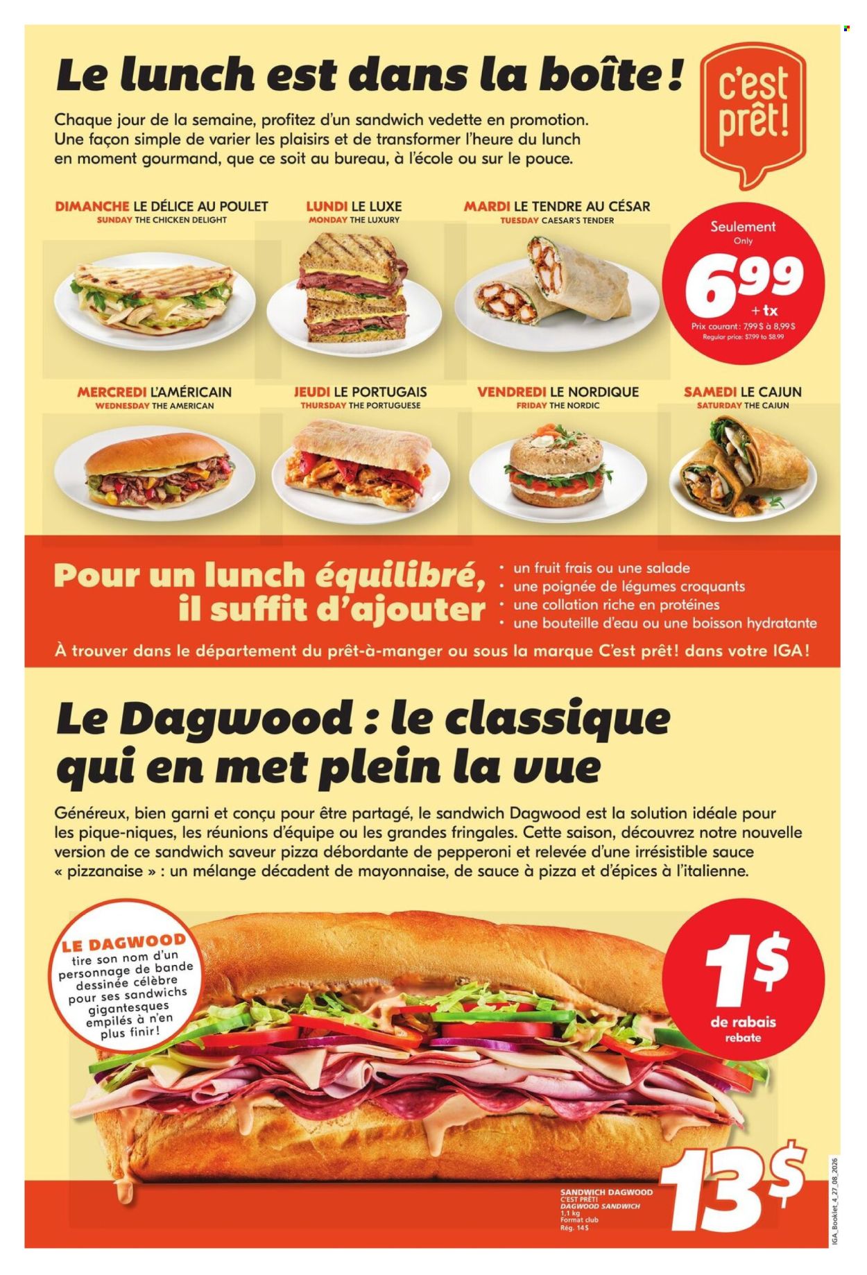 IGA flyer - August 27, 2026 - September 23, 2026. Page 4