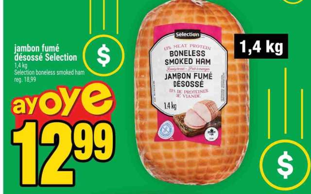 JAMBON FUMÉ DÉSOSSÉ SELECTION