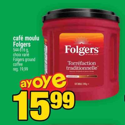 CAFÉ MOULU FOLGERS