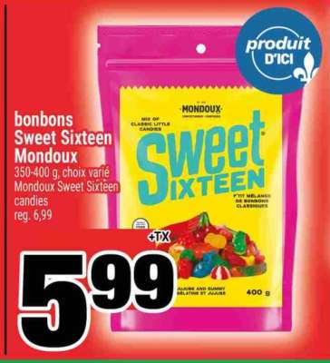 BONBONS SWEET SIXTEEN MONDOUX