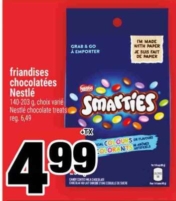 FRIANDISES CHOCOLATÉES NESTLÉ