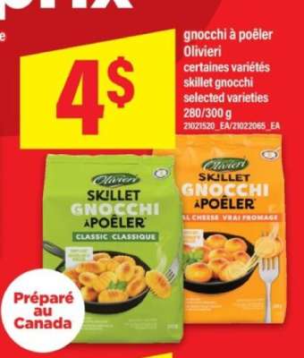 gnocchi à poêler Olivieri