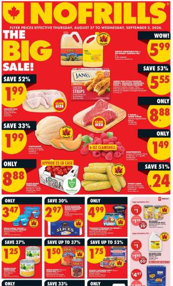 No Frills Flyer - August 27, 2026 - September 02, 2026.